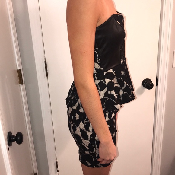 Black and Cream cocktail dress - Picture 3 of 3